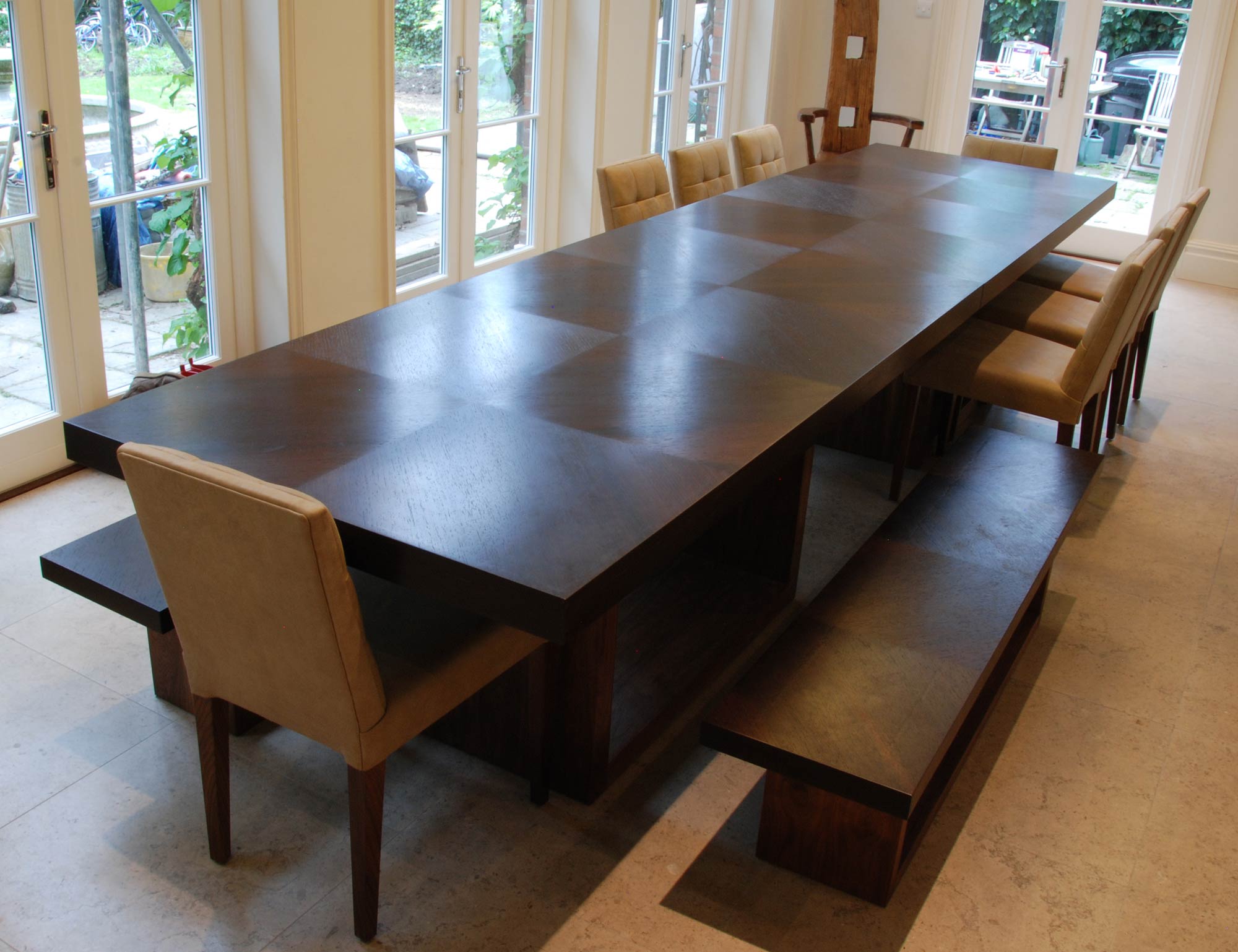Dining Table in wenge & walnut | Makers' Eye