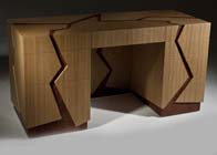 Desk in oak 'Tectonic'