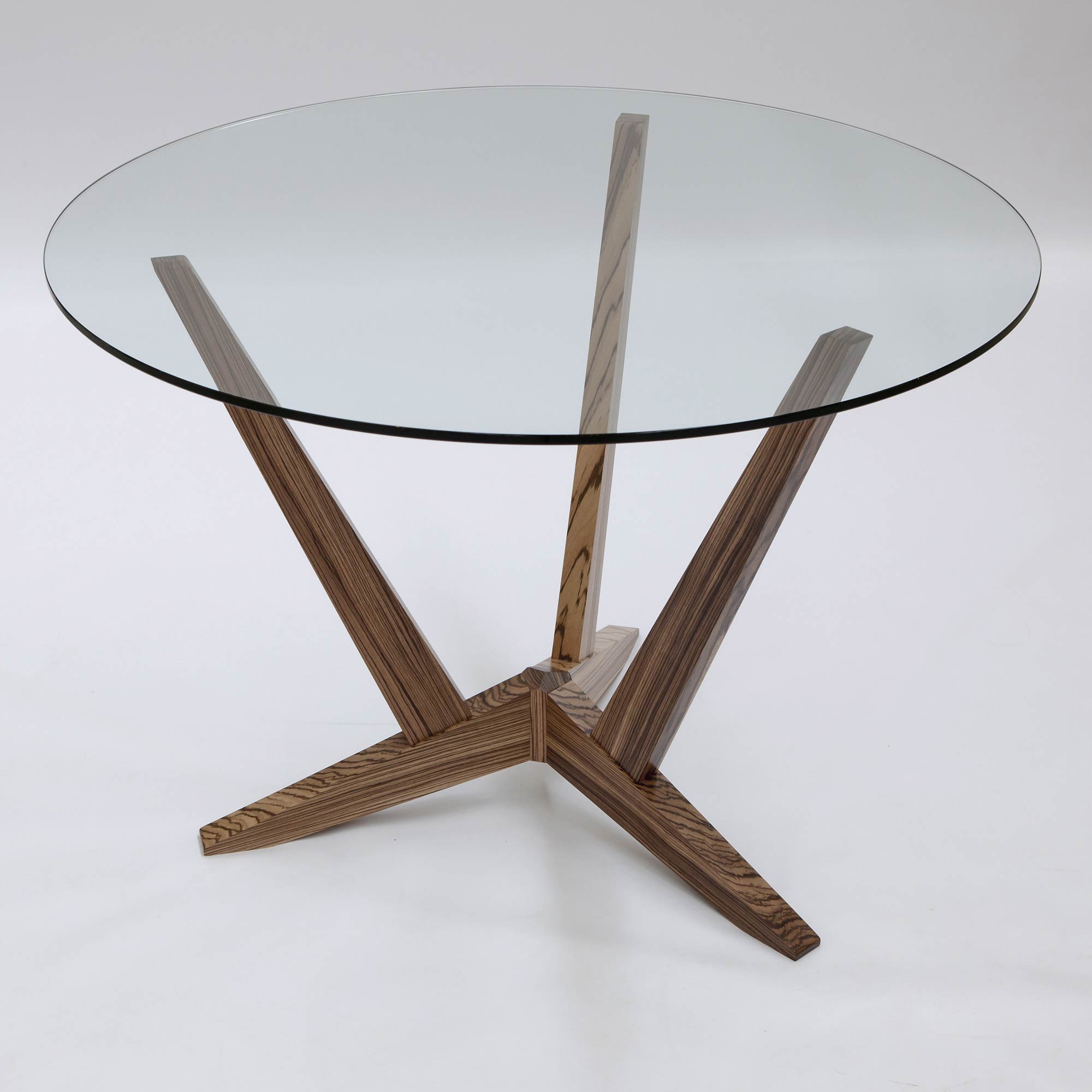 Bespoke glass top dining table | Makers' Eye