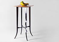 Side table or occasional table in pearwood & ebony