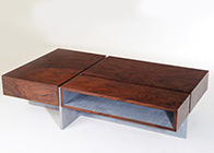 Coffee table with secret drawer